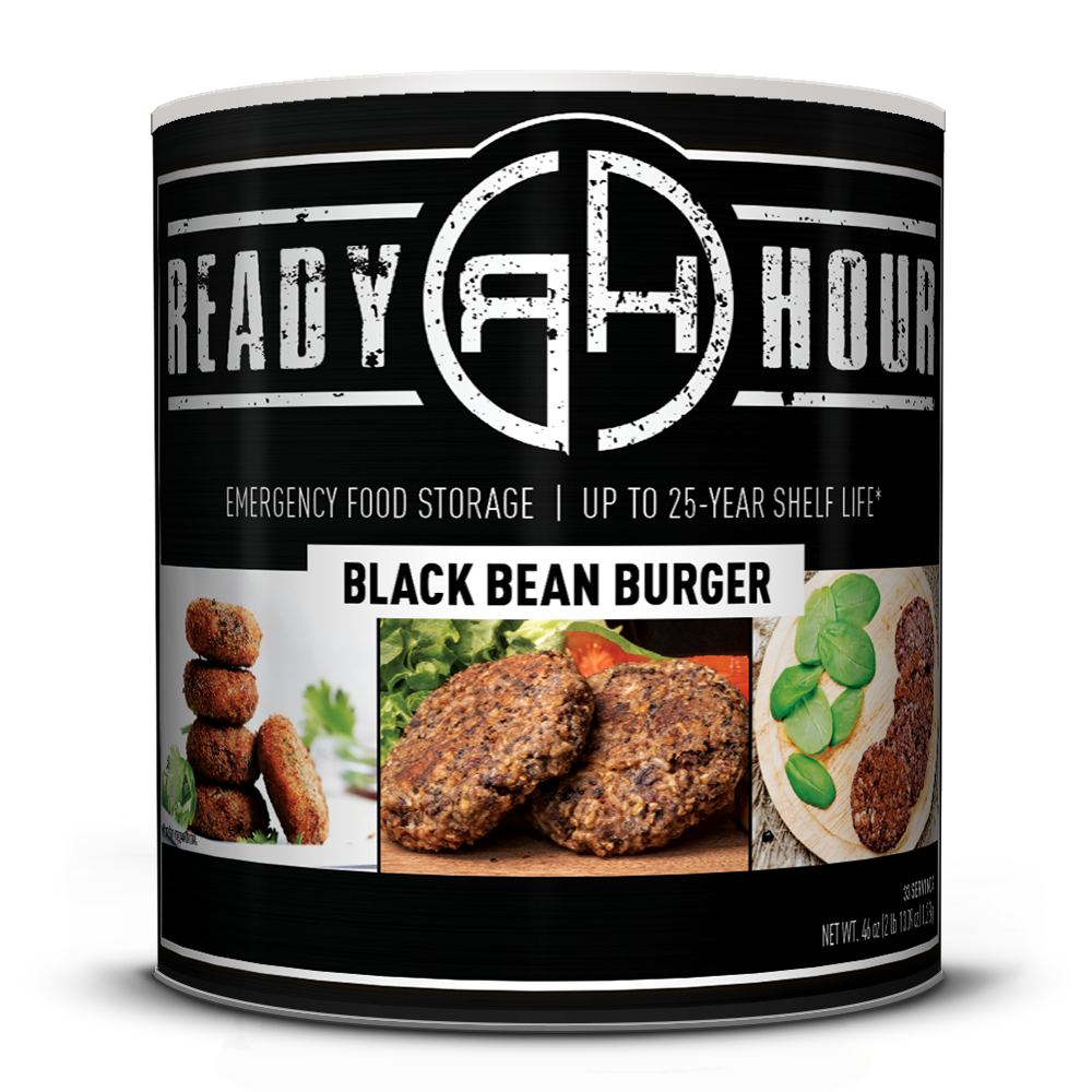 Ready Hour Black Bean Burger #10 Can (33 servings)
