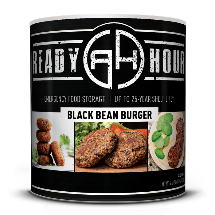 Ready Hour Black Bean Burger #10 Can (33 servings)