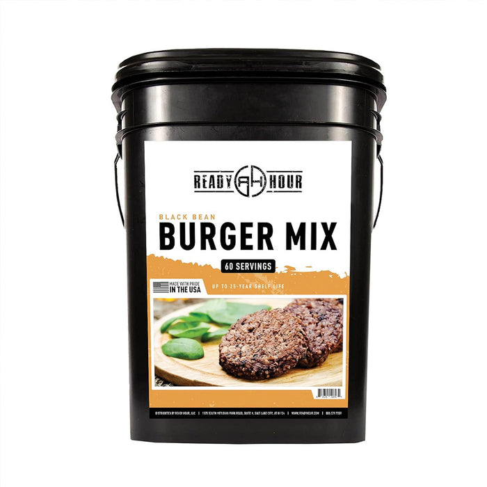 Ready Hour Black Bean Burger Bucket (60 servings, 10 pk.)