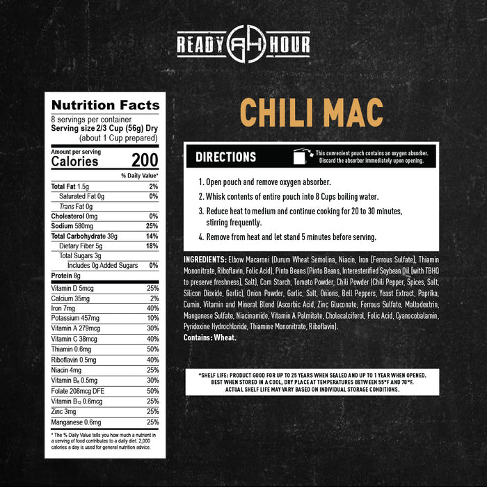 Chili Mac Case Pack (48 servings, 6 pk.)