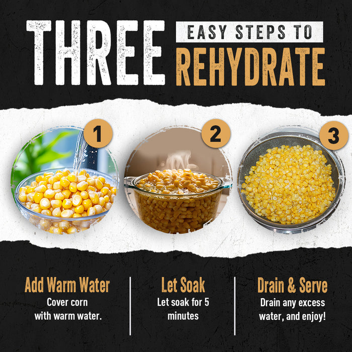 Step-by-step guide on how to rehydrate corn