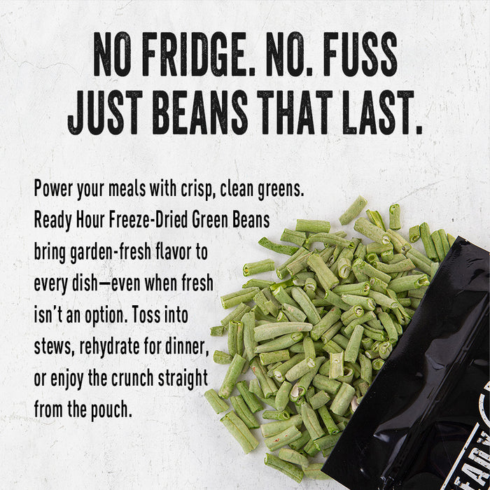 Ready Hour Freeze-Dried Green Beans Case Pack (48 servings, 6 pk.)