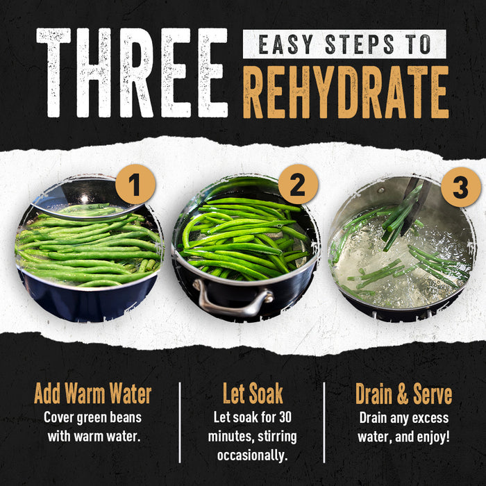 Ready Hour Freeze-Dried Green Beans Case Pack (48 servings, 6 pk.)