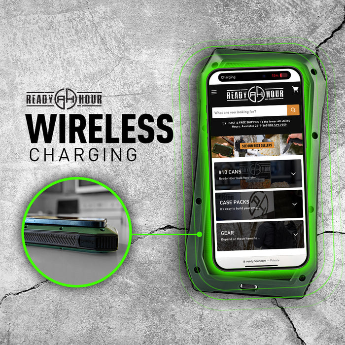 Ready Hour Wireless Solar PowerBank Charger & 20 LED Room Light