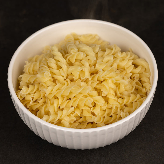 Instant Rotini Pasta in a bowl