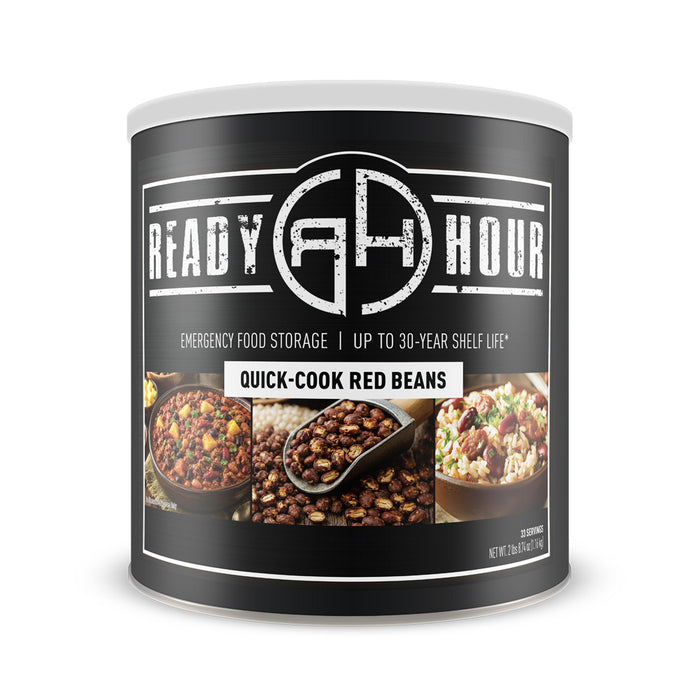 Ready Hour Quick-Cook Red Beans #10 can, front product view.