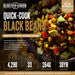 Quick-Cook Black Beans by Ready Hour — 4,290 total calories, 33 servings, 264g protein, 30-year shelf life, ready in 10 to 12 minutes