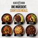 Six ways to prepare Ready Hour Quick-Cook Red Beans: chili, rice bowl, taco bowl, soup, casserole, and side dish.