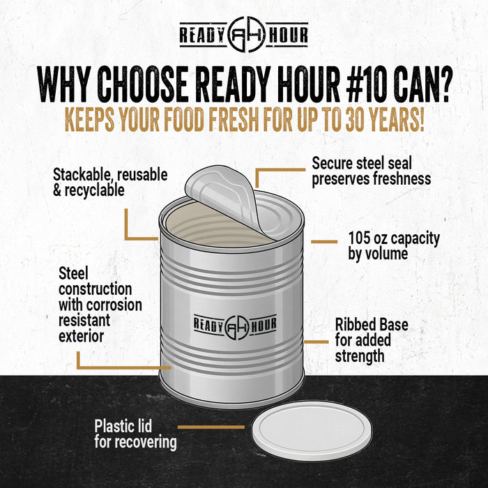 Ready Hour #10 Can features and food preservation benefits