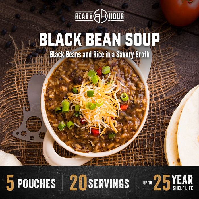 Ready Hour Black Bean Soup Case Pack (20 servings, 5 pk.)