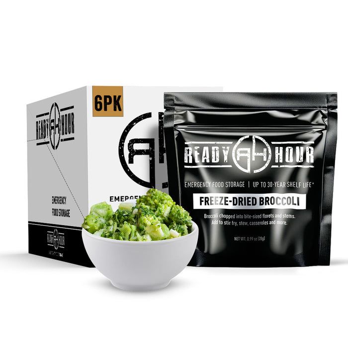 Freeze-Dried Broccoli Case Pack (48 servings, 6 pk.)