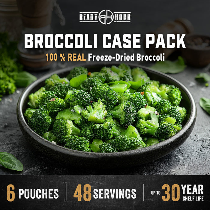 Freeze-Dried Broccoli Case Pack (48 servings, 6 pk.)