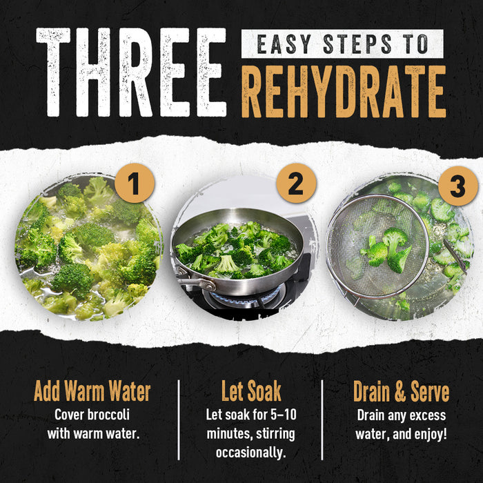 Freeze-Dried Broccoli Case Pack (48 servings, 6 pk.)