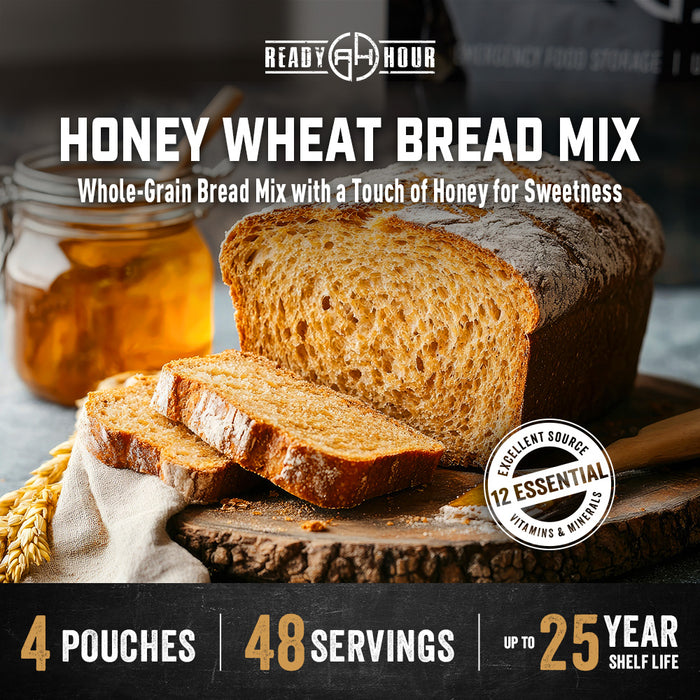 Ready Hour Honey Wheat Bread Mix Case Pack (48 servings, 4 pk.)
