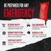 Fire blanket with safety tips