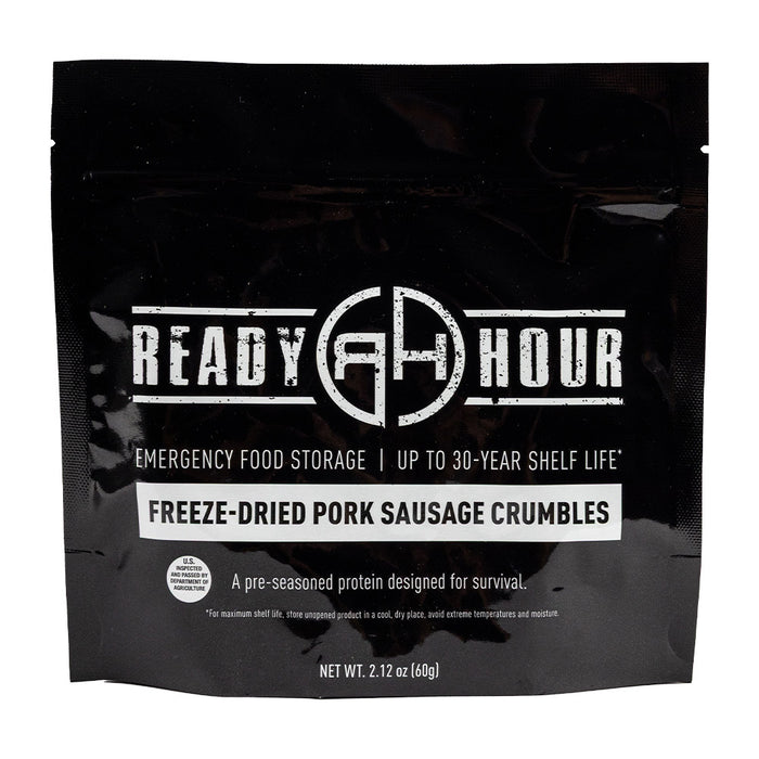 Freeze-Dried Pork Sausage Crumbles Case Pack