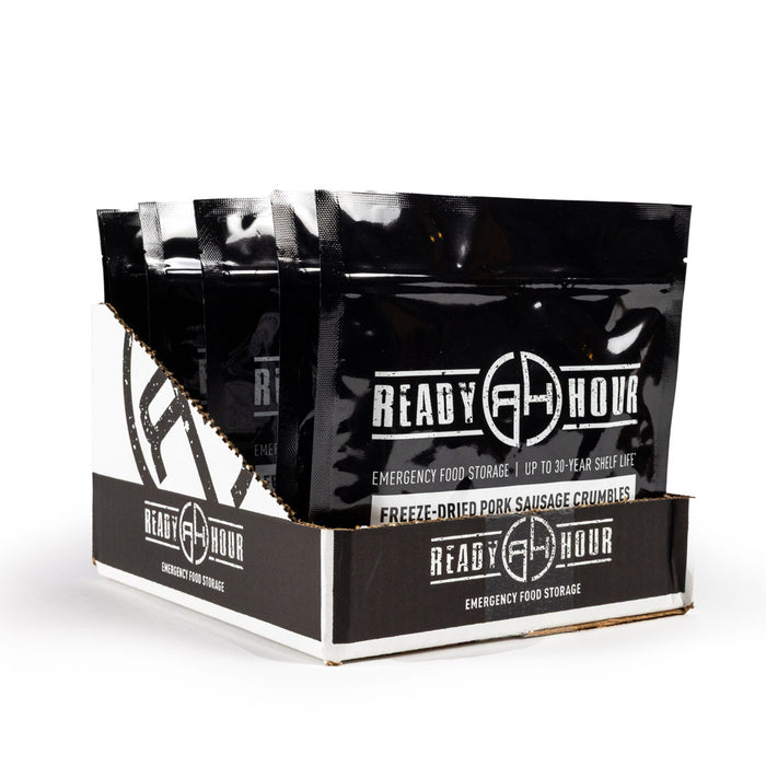 Freeze-Dried Pork Sausage Crumbles Case Pack