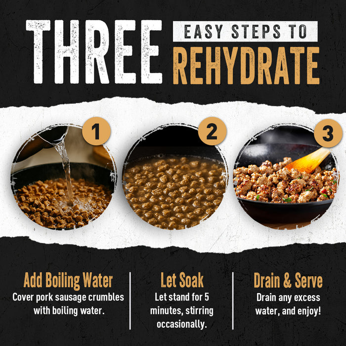 Three easy steps to rehydrate