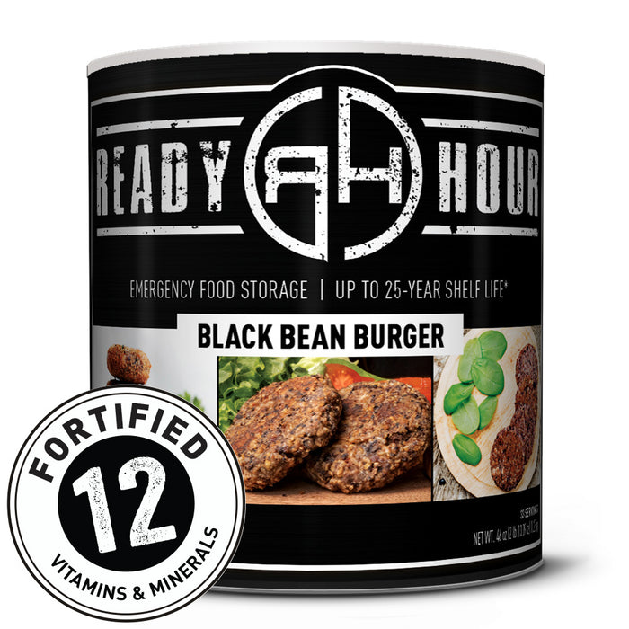 Ready Hour Black Bean Burger #10 Can (33 servings)