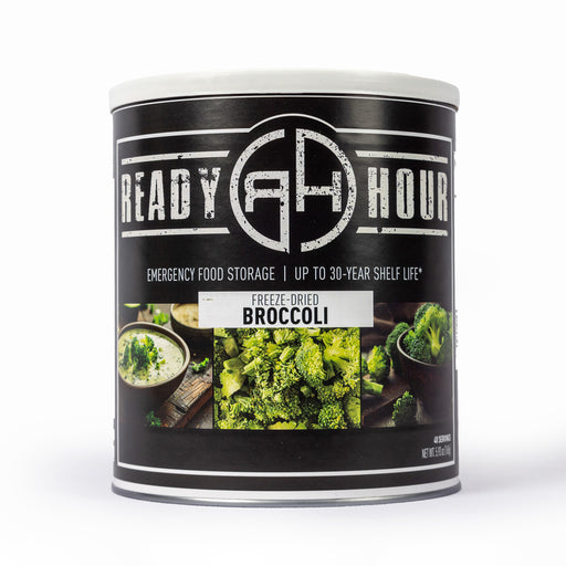 Ready Hour Freeze-Dried Broccoli #10 Can for emergency food storage