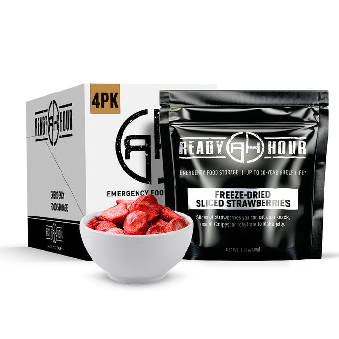 Ready Hour Freeze-Dried Strawberries Case Pack (32 servings, 4 pk.)