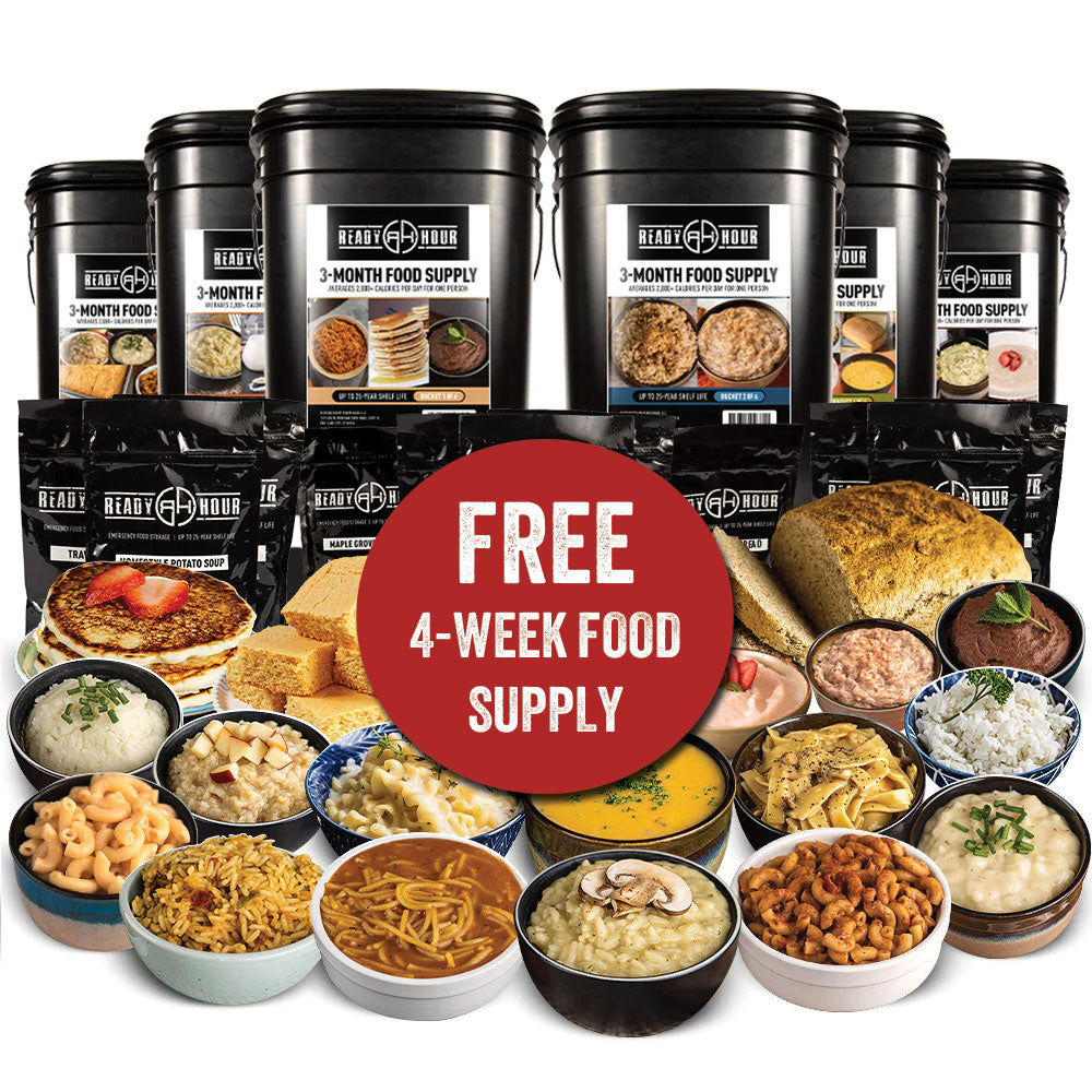 Buy a 3-Month Food Supply Get a FREE 4-Week Kit