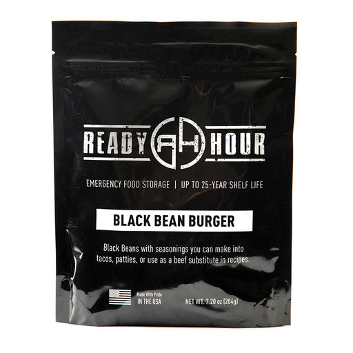 Black Bean Burger Single Package (6 servings) - Ready Hour