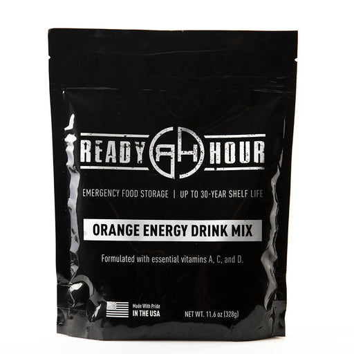 Orange Energy Drink Mix Single Package (8 servings) - Ready Hour