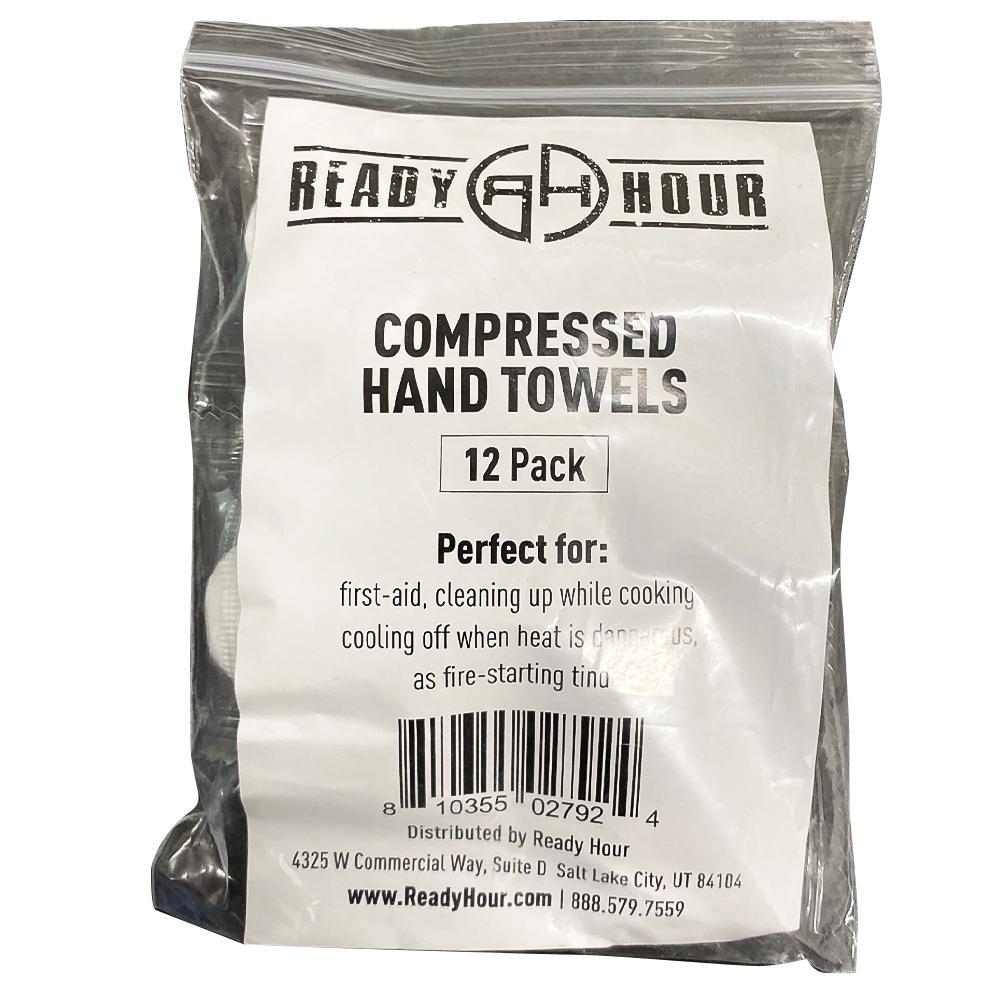 Compressed Disposable Hand Towels (12 pack) - Ready Hour