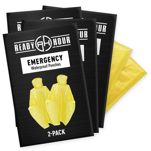 Emergency Poncho (Four 2-packs) by Ready Hour