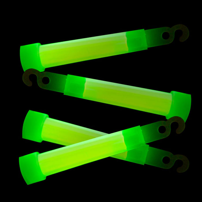 Six Pack 4" Green Light Glow Sticks