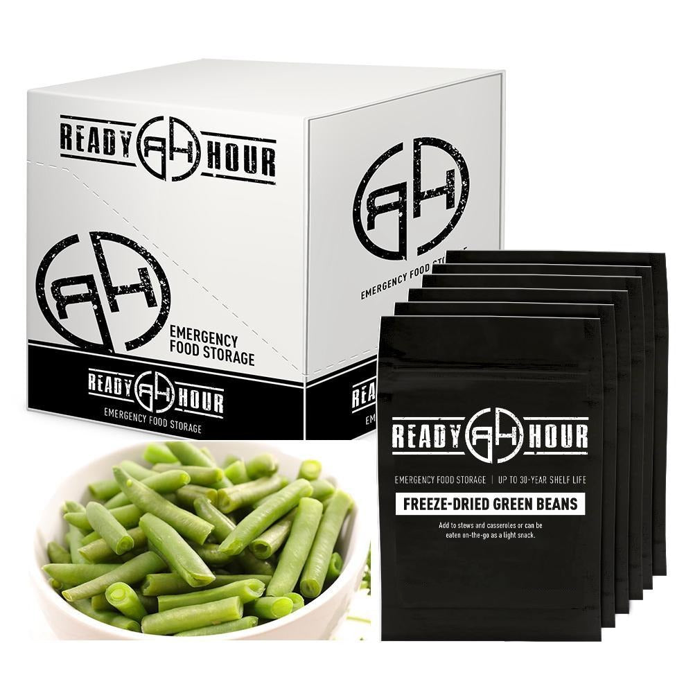Ready Hour Freeze-Dried Green Beans Case Pack (48 servings, 6 pk.)