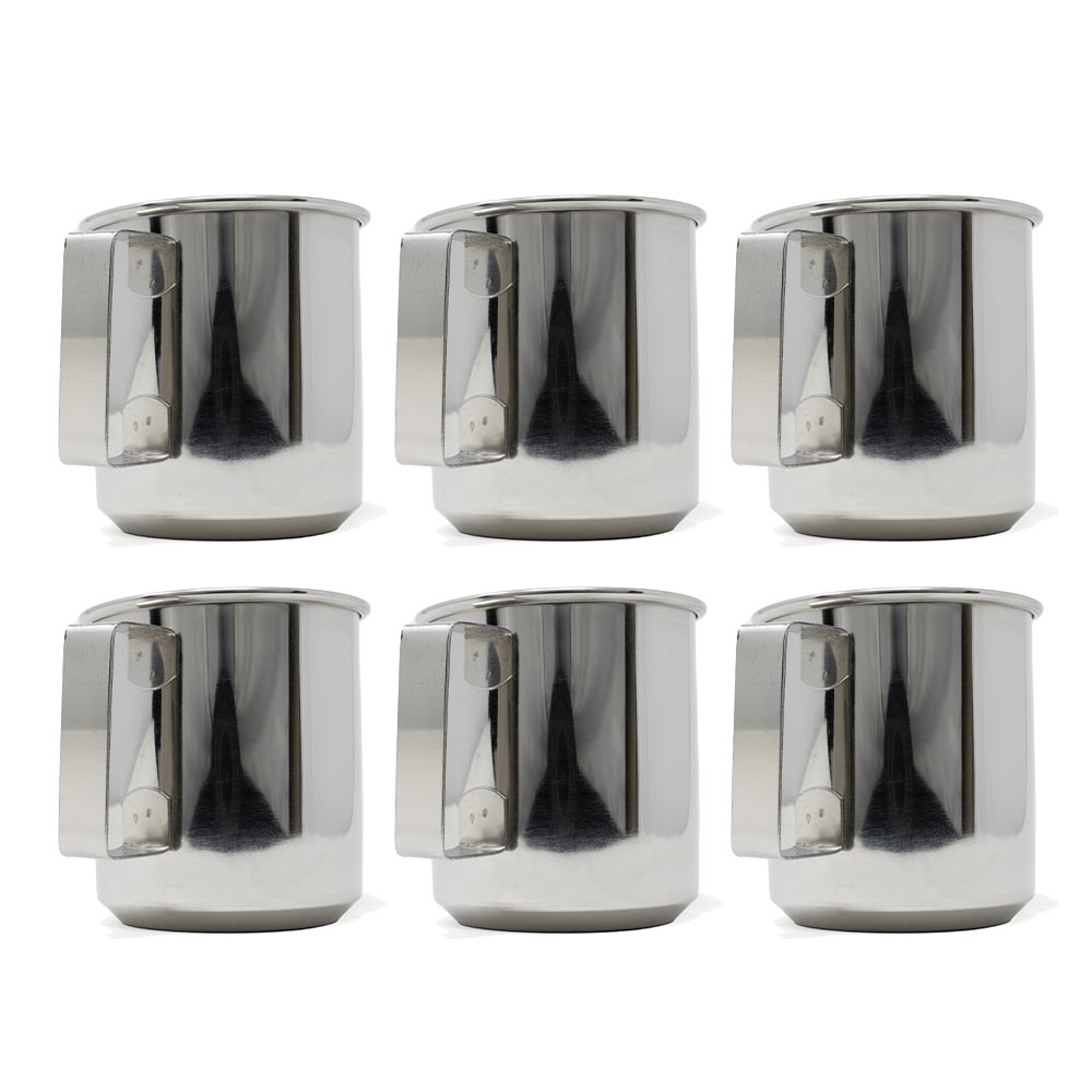 Ready Hour Stainless Steel Drinking Cup - 6 Pack