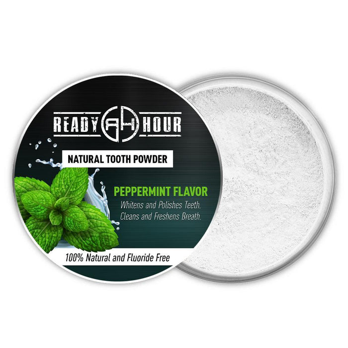 Ready Hour Natural Tooth Powder - Mint Flavor (1 ounce)